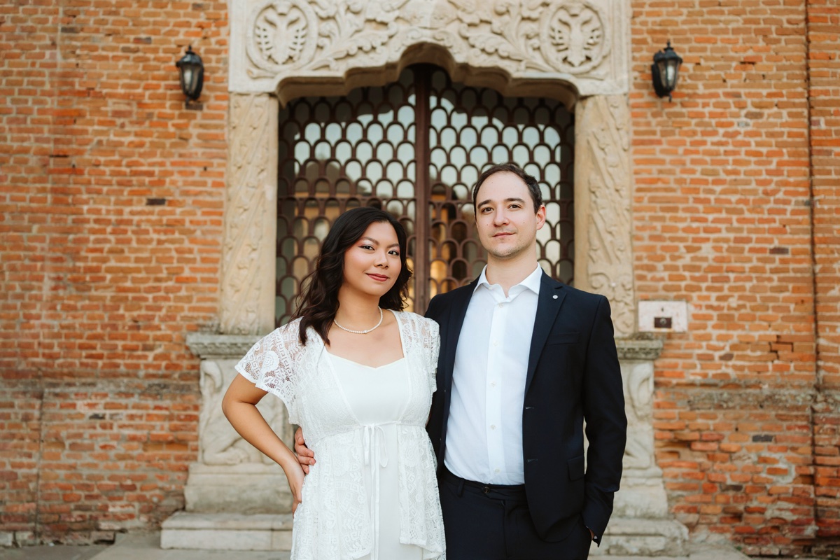 Ludovico and Fidelia couple portrait